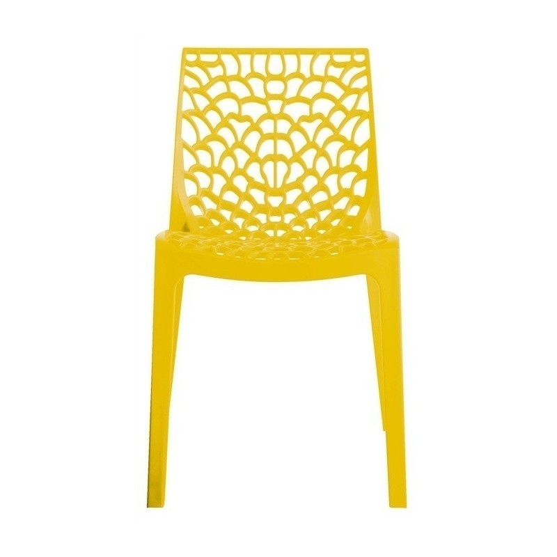 Silla CAPRICHO, polipropileno amarillo*