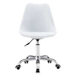 Silla TORRE GBL, giratoria, blanca, cojín blanco 2
