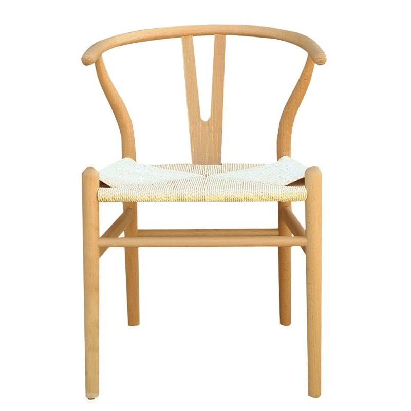 Silla WISH, madera de haya, natural, fibra trenzada