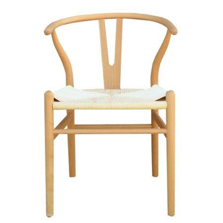 Silla WISH, madera de haya, natural, fibra trenzada