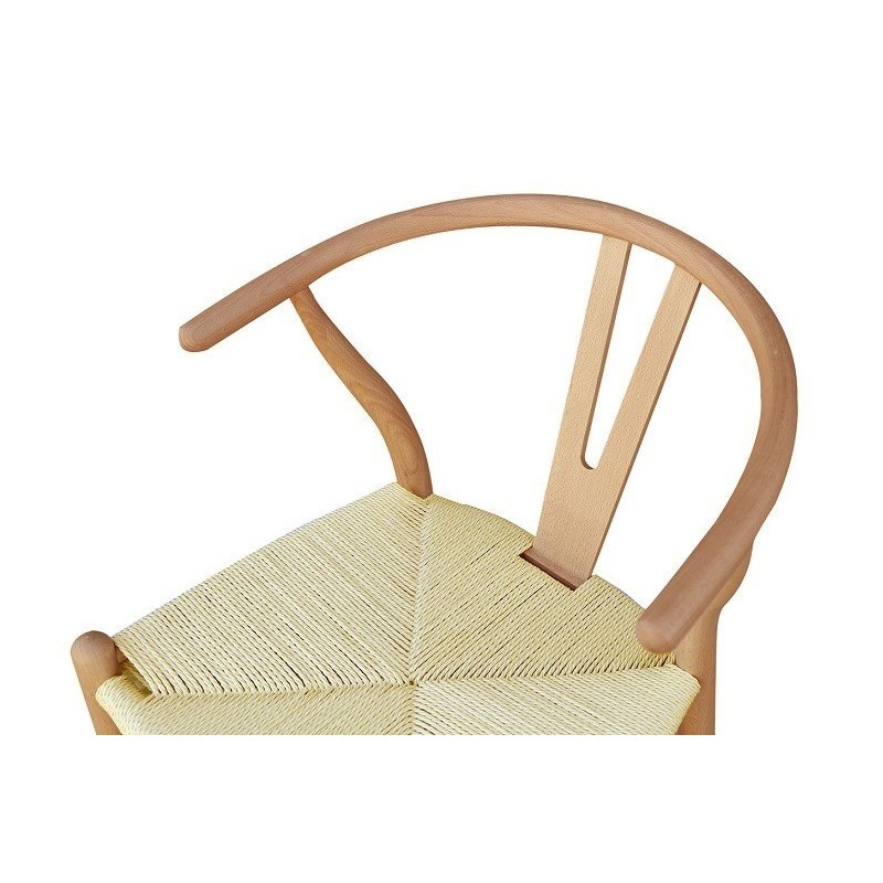 Silla WISH, madera de haya, natural, fibra trenzada