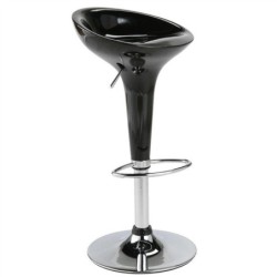 Taburete AUSTIN ( M ), cromado, abs negro