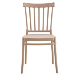 Silla MILOS NEW, apilable, tratamiento anti UV, polipropileno tórtora 2