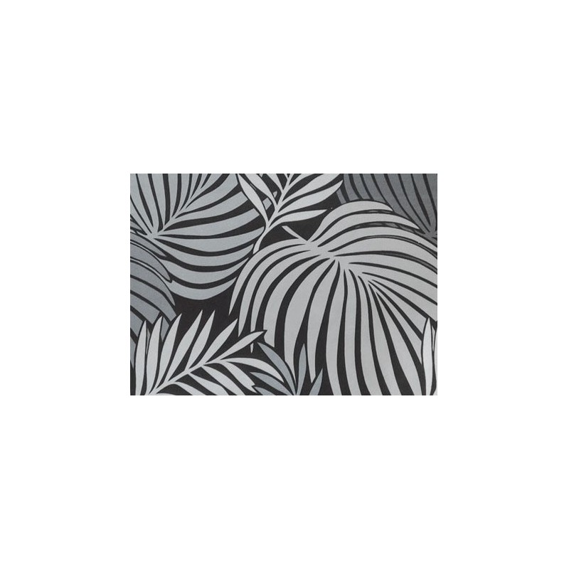 Taburete HORUS NEW, metal, tapizado velvet gris con trasera floral a juego
