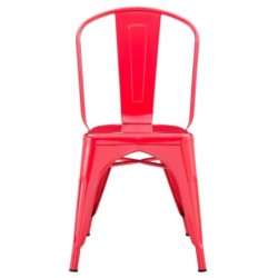 Silla TOL EK LIMITED, acero, rojo 2
