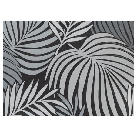 Silla HORUS NEW, metal, tapizado velvet gris con trasera floral a juego