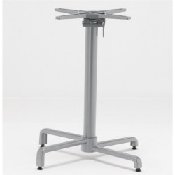 Base de mesa BAHIA, abatible, aluminio fundido, plata