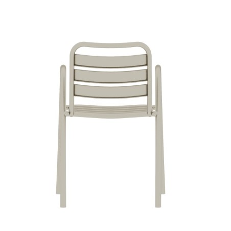 Sillón TROPICANA, apilable, polipropileno gris pálido