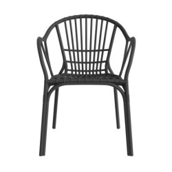 Sillón AMALFI, apilable, polipropileno antracita 2