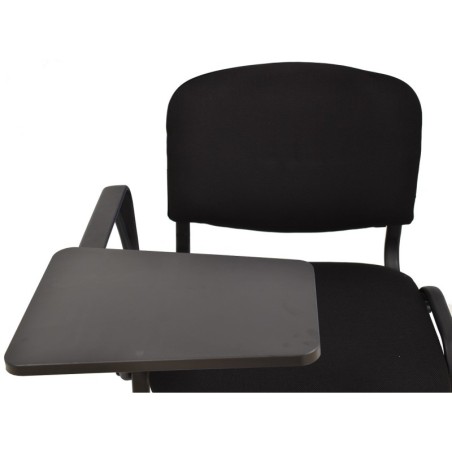 Silla NIZA NEW AM, brazo pala a derecha, chasis negro, tejido negro