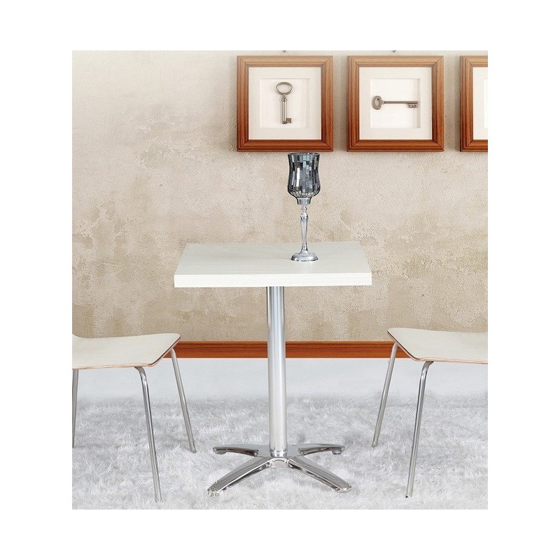 Tablero de mesa ANISA, blanco roto, 80 x 80 cms