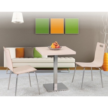 Tablero de mesa ANISA, blanco roto, 80 x 80 cms