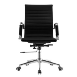 Sillón de oficina OLIVER, giratorio, gas, basculante profundo, similpiel negra 2