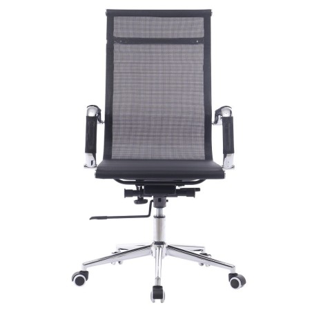 Sillón de oficina IGOR, alto, gas, basculante profundo, malla negra