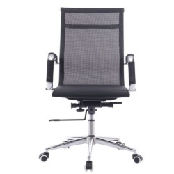 Sillón de oficina IGOR, giratorio, gas, basculante profundo, malla negra 2