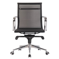 Sillón de oficina ZURICH, giratorio, malla negra 2