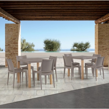 Silla BEYBE, apilable,  polipropileno blanco*