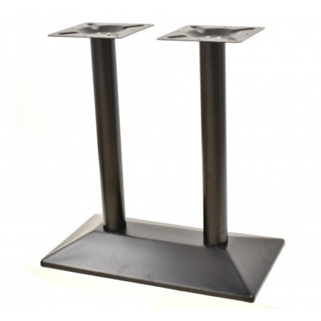 Mesa SOHO, negra, base rectangular y tapa de 120x80 cms. Color a elegir.