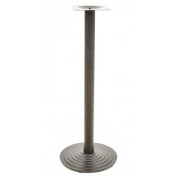 Mesa alta EBRO, negra, base de 110 cms y tapa de 70x70 cms. Color a elegir.