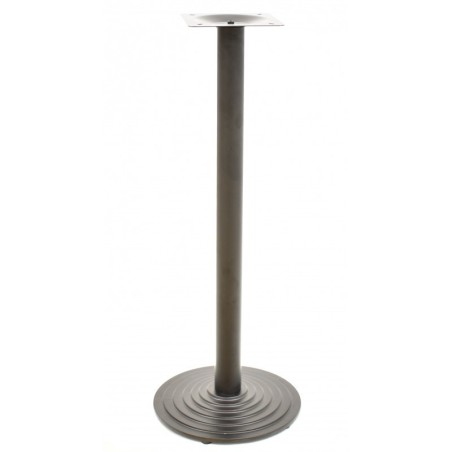 Mesa alta EBRO, negra, base de 110 cms y tapa de 70x70 cms. Color a elegir.