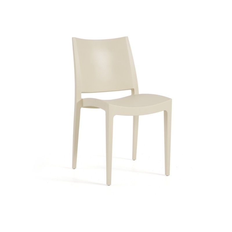 Silla BEYBE, apilable,  polipropileno blanco*