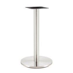 Mesa BENAGIL, acero inoxidable, base de 72 cms y tapa 60 cms. Color a elegir.