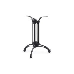 Mesa EIFFEL NEW, aluminio, 3 pies, negra, base de 70 cms y tapa 60 cms. Color a elegir.