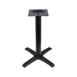 Mesa CARIBE, negra, base de 72 cms y tapa de 60 x 60 cms. Color a elegir.