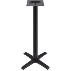 Mesa CARIBE, alta, negra, base de 110 cms y tapa de 70 cms. Color a elegir.