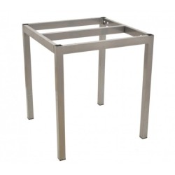 Mesa LIRIO, metal, base de 65 x 65 cms y tapa 70 x 70 cms. Color a elegir.