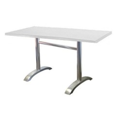 Mesa MILAN, aluminio, tapa 120 x 80 cms. Color a elegir.