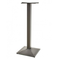 Mesa ELBA, alta, negra, base de 110 cms y tapa de 70 cms. Color a elegir.
