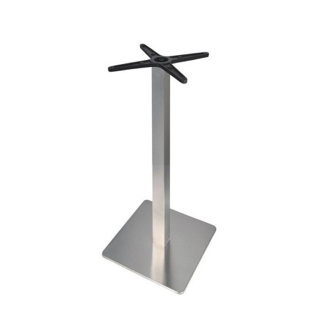 Mesa RHIN, alta, acero inoxidable, base de 110 cms y tapa 70 cms. Color a elegir.