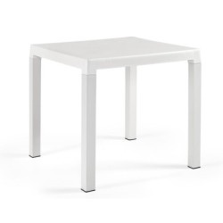Mesa DITA, polipropileno blanco, 80 x 80 cms