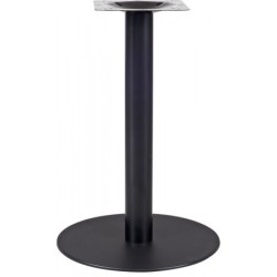 Mesa BOMBAY, negra, base de 72 cms y tapa de 70 cms. Color a elegir.