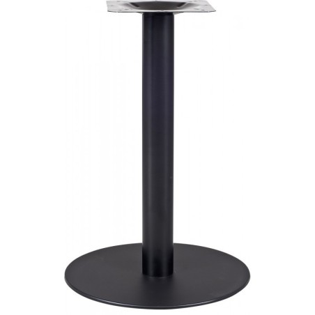 Mesa BOMBAY, negra, base de 72 cms y tapa de 80x80 cms. Color a elegir.