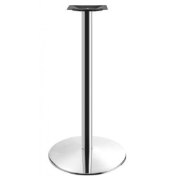 Mesa alta BENAMARA, acero inoxidable, base de 110 cms y tapa 60 cms. Color a elegir.