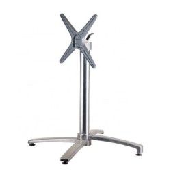 Mesa GUADIARO, aluminio, 4 brazos, base de 72 cms y tapa 70 cms. Color a elegir.