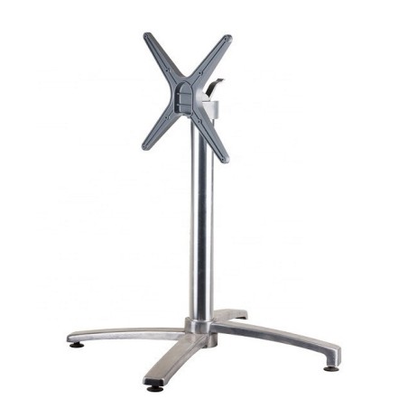 Mesa GUADIARO, aluminio, 4 brazos, base de 72 cms y tapa 60x60 cms. Color a elegir.