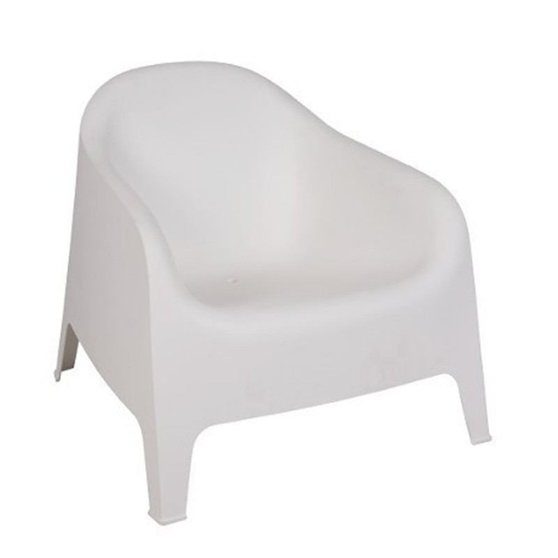 Sillón SUNNY BIG, apilable,  polipropileno blanco