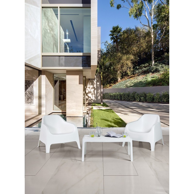 Sillón SUNNY BIG, apilable,  polipropileno blanco