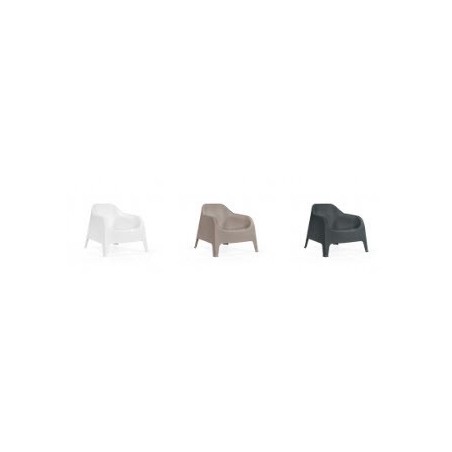 Sillón SUNNY BIG, apilable,  polipropileno blanco