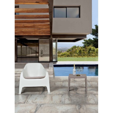 Sillón SUNNY BIG, apilable,  polipropileno negro