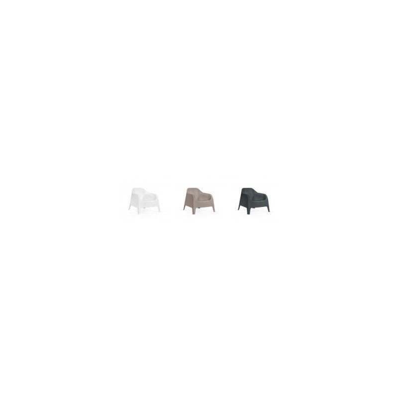 Sillón SUNNY BIG, apilable,  polipropileno negro