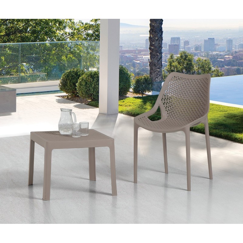 Silla BILL, apilable,  polipropileno blanco*
