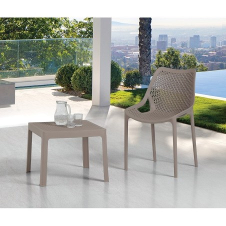 Silla BILL, apilable,  polipropileno blanco*
