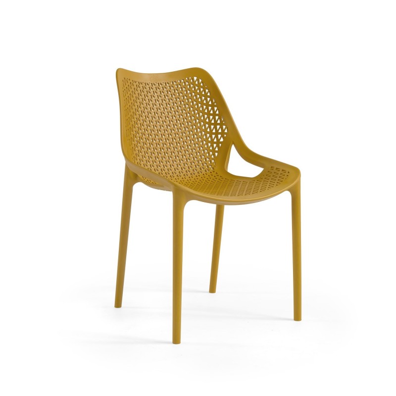 Silla BILL, apilable,  polipropileno blanco*