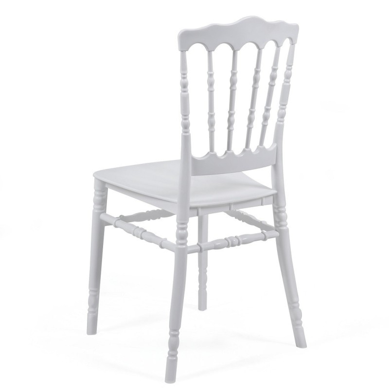 Silla WEDDING, apilable, polipropileno blanco