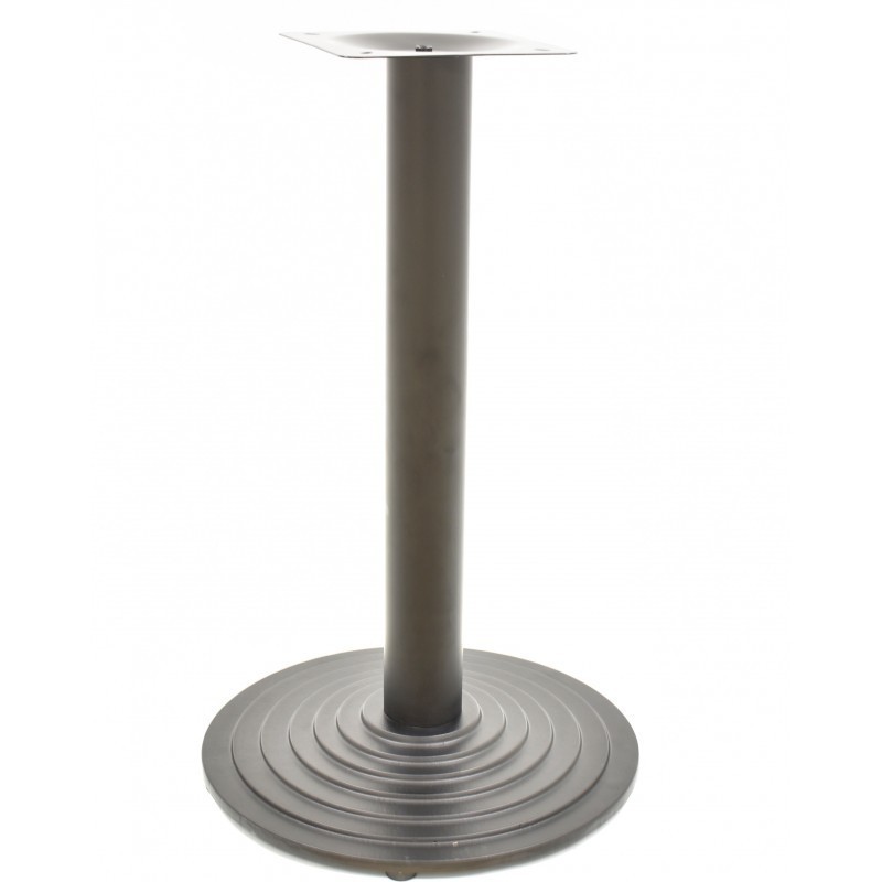 Mesa EBRO, negra, base de 72 cms y tapa de 60x60 cms. Color a elegir.