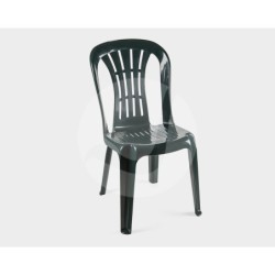 Silla CANARIAS, monoblock, apilable, verde